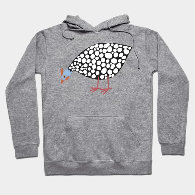 Guinea Hen Farmyard Art Hoodie by NicSquirrell